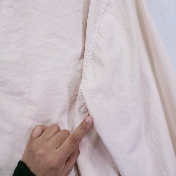 Stone Island Cream Dyed Zip Up Collar Shirt Jacket With Chest Pockets Size XL - Picture 16 of 16